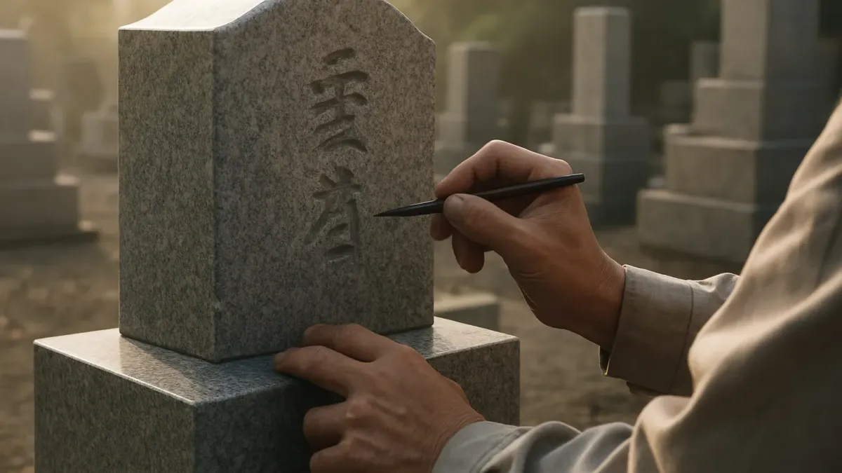 墓石建立後に戒名や文字を後から彫るには？手順と注意点